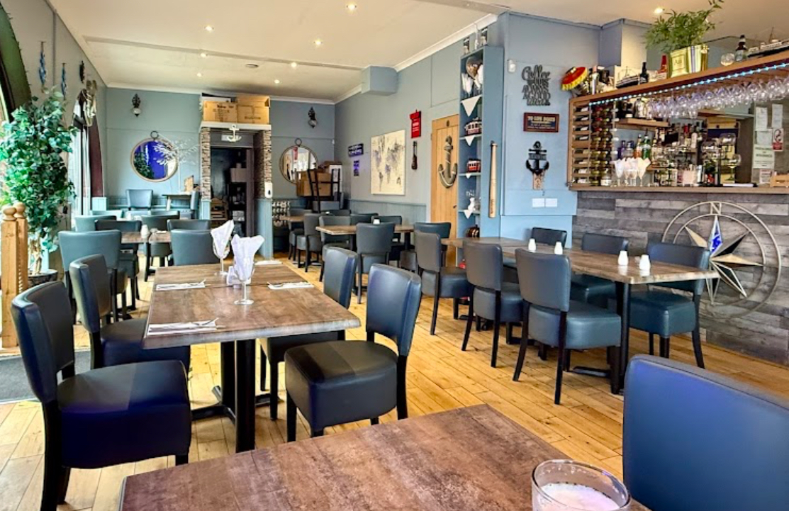 Inside The Anchor restaurant Swansea Marina